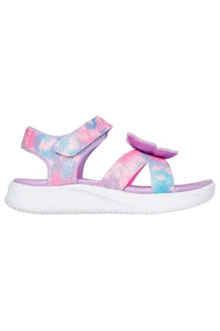 Sandali Viola con Farfalla sulla tomaia SKECHERS JUMPSTERS SANDAL - BUTTERFLY BRITES