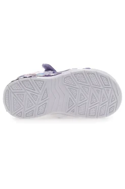 Sandali Viola Con Luci e Strappi in Velcro Frozen D11955M