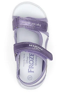 Sandali Viola Con Luci e Strappi in Velcro Frozen D11955M