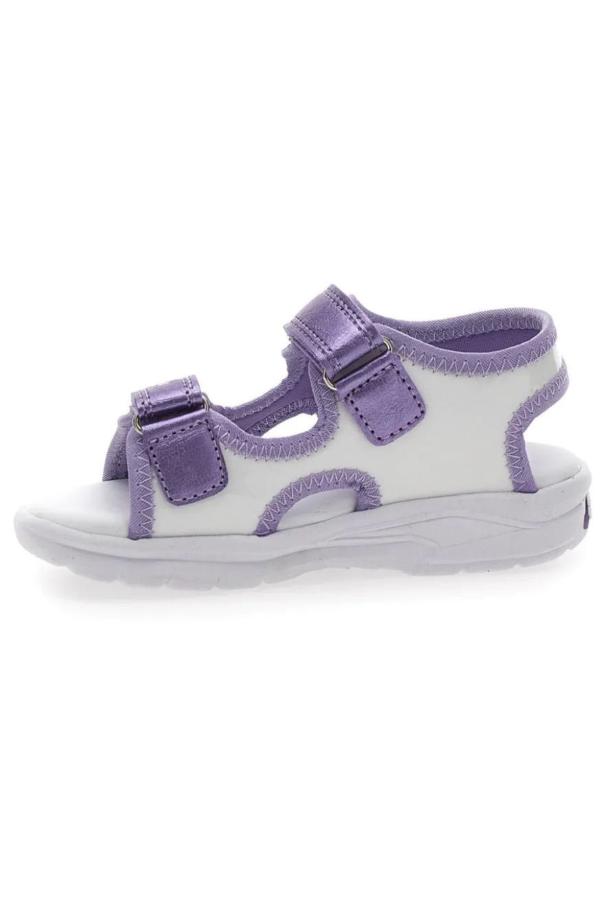 Sandali Viola Con Luci e Strappi in Velcro Frozen D11955M
