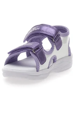 Sandali Viola Con Luci e Strappi in Velcro Frozen D11955M
