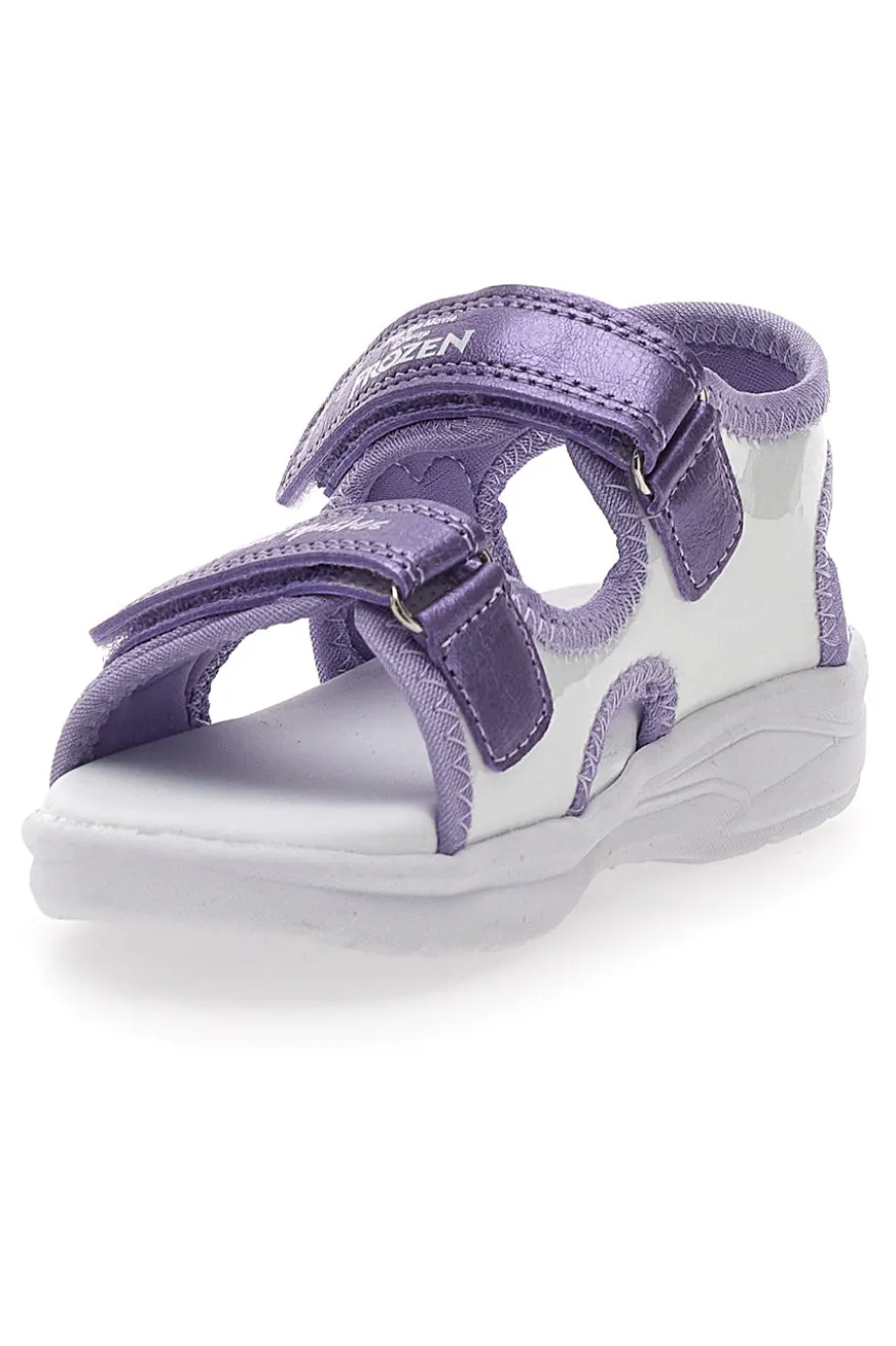 Sandali Viola Con Luci e Strappi in Velcro Frozen D11955M
