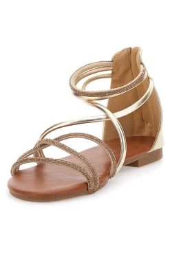 Sandalo basso dorato THE FIRST CHIC 5432