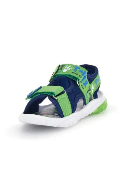 Sandalo blu verde con disegno T-Rex con luci Dinosauro S8020229T10
