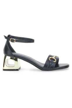 Sandalo con tacco The First 1602 Nero