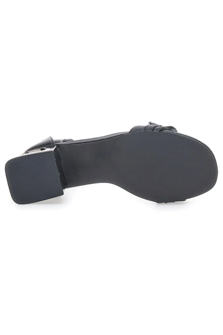 Sandalo con tacco The First 1605 Nero
