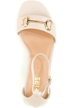 Sandalo con tacco The First 1602 Beige