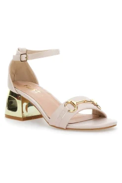 Sandalo con tacco The First 1602 Beige