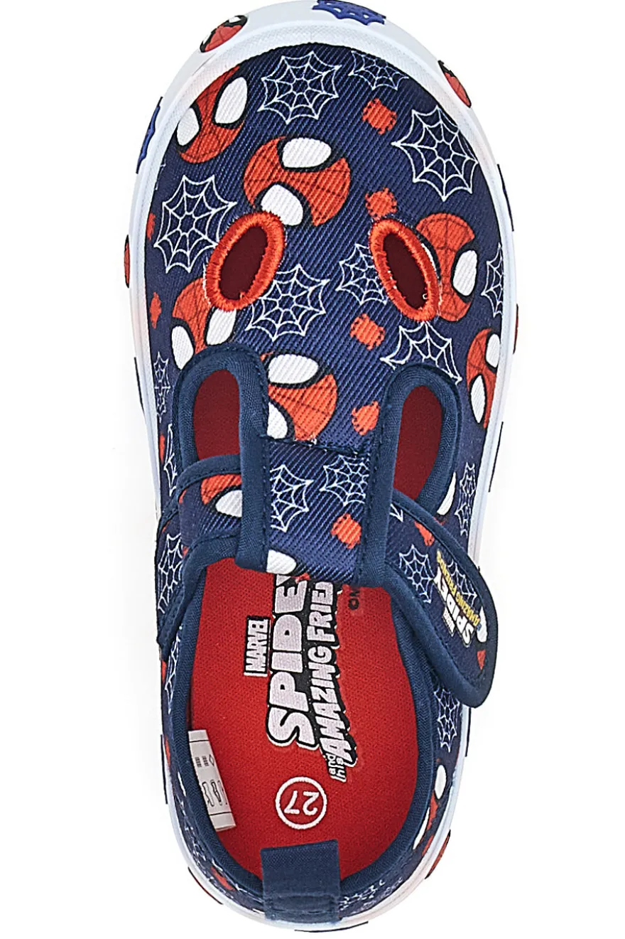 Sandalo da bimbo blu con fori frontali Spiderman R1310673T