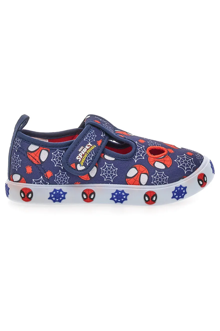 Sandalo da bimbo blu con fori frontali Spiderman R1310673T