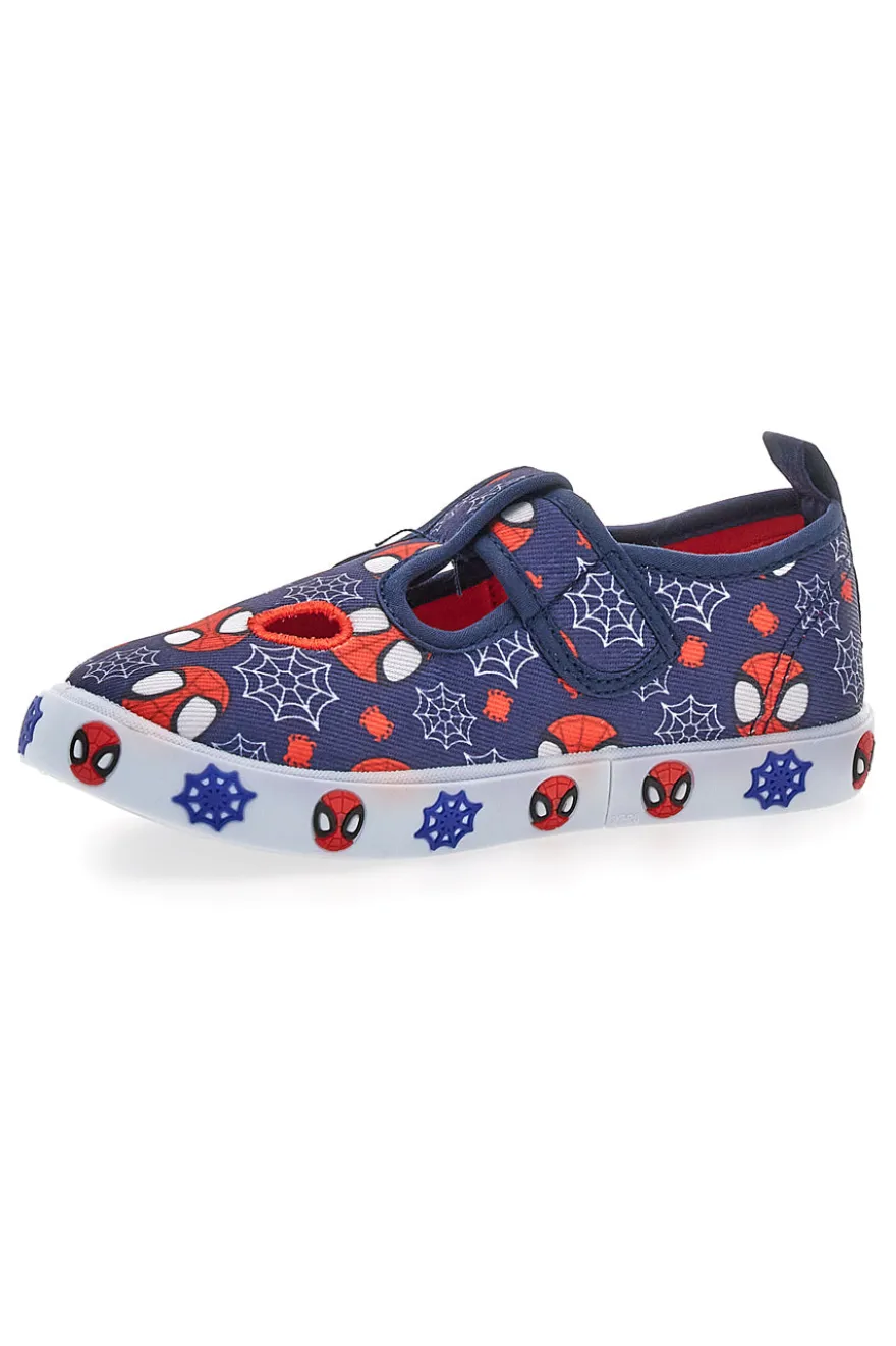 Sandalo da bimbo blu con fori frontali Spiderman R1310673T