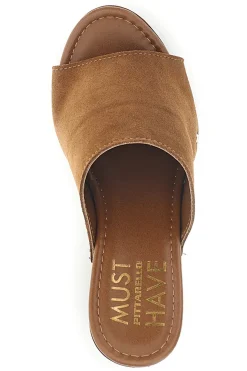 Sandalo marrone con tacco e borchie Pittarello Must Have 11233