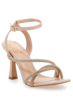 Sandalo Oro Rosa con tacco a rocchetto The First 625