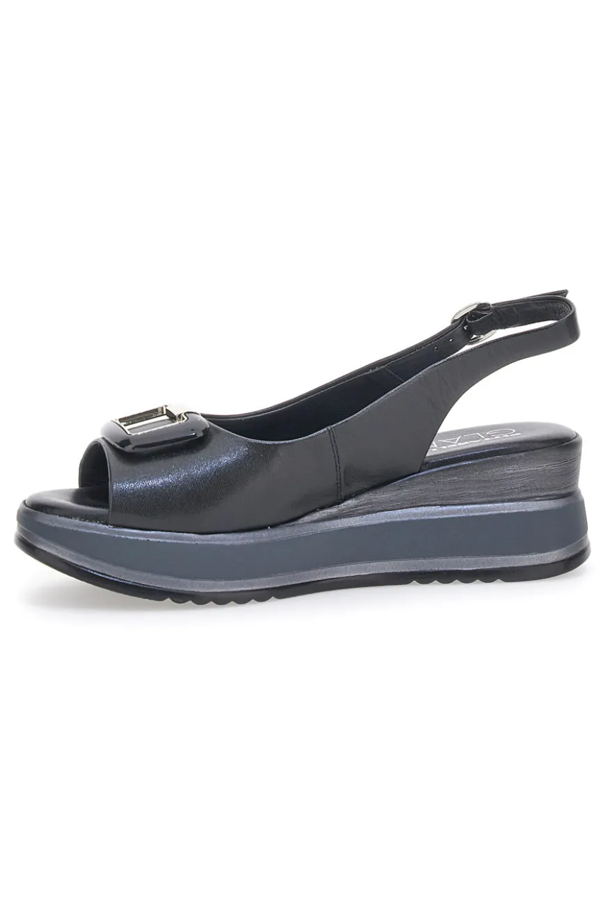 Sandalo Slingback Pittarello Glam 19418 Nero