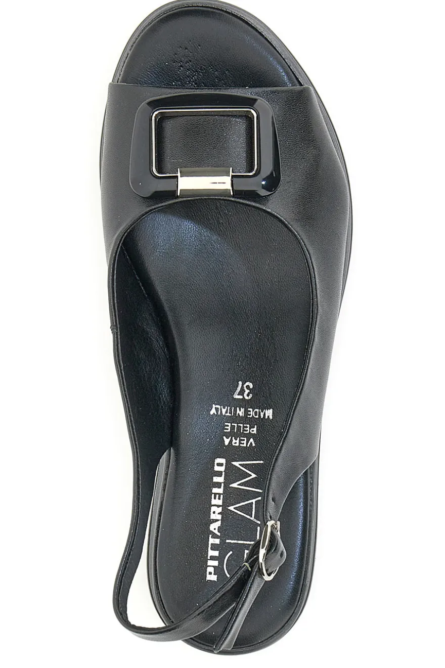 Sandalo Slingback Pittarello Glam 19418 Nero