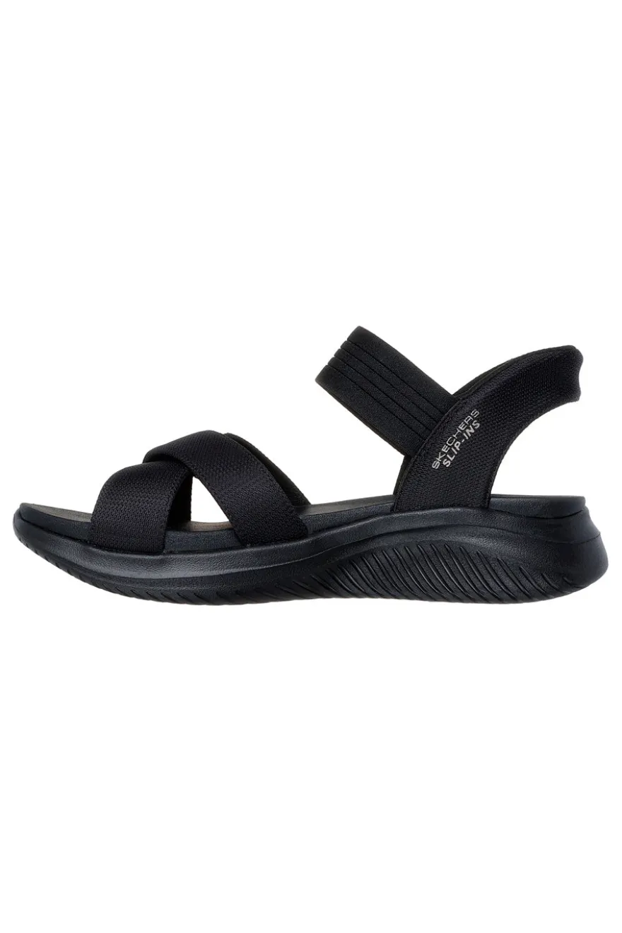 Sandalo Slingback Vegani neri Skechers Ultra Flex 3.0 - Never Better
