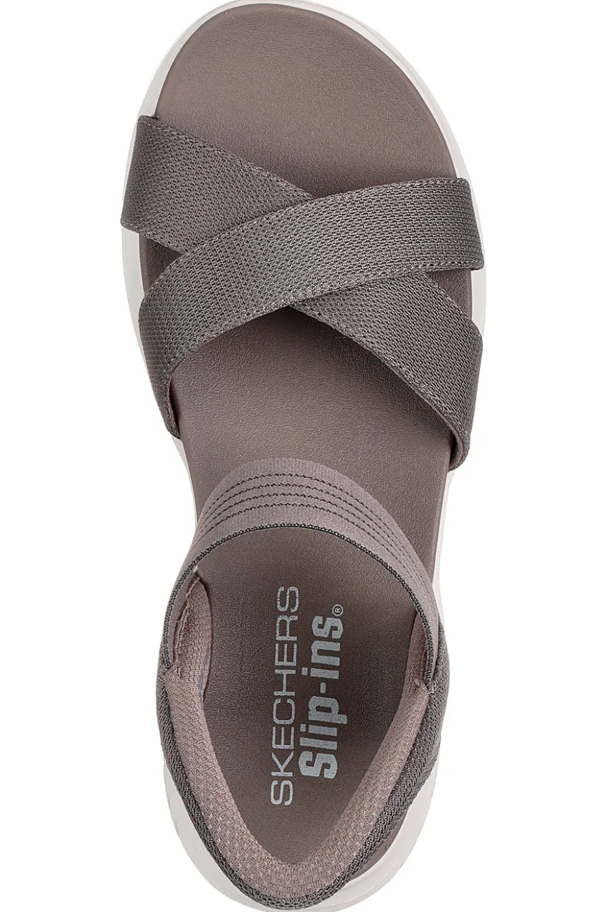 Sandalo Slingback Vegani Grigi Skechers Ultra Flex 3.0 - Never Better