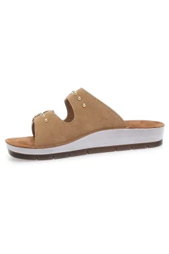 Sandschuhe mit dekorativen Nieten auf Doppelschnalle INBLU 54 CP