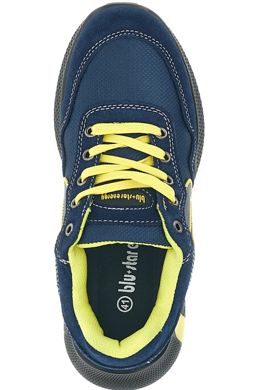 Scarpa Antinfortunistica Sneaker Blu e Gialla Blue Star BS180