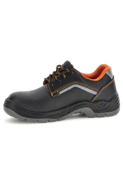 Scarpa Antinfortunistica Bassa Nera con Dettagli Arancio Technosafe TSS2002S1P
