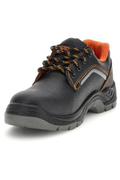 Scarpa Antinfortunistica Bassa Nera con Dettagli Arancio Technosafe TSS2002S1P