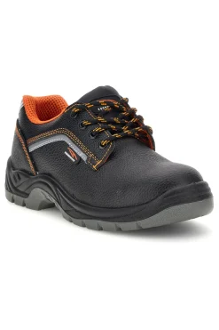 Scarpa Antinfortunistica Bassa Nera con Dettagli Arancio Technosafe TSS2002S1P
