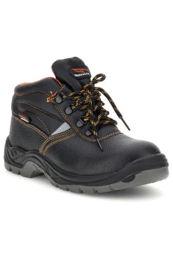Scarpa Antinfortunistica Nera con Dettagli Arancio Technosafe TSS2001 S1P
