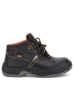 Scarpa Antinfortunistica Nera con Dettagli Arancio Technosafe TSS2001 S1P