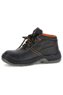 Scarpa Antinfortunistica Nera con Dettagli Arancio Technosafe TSS2001 S1P