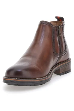 Scarpa Stringata Alta In Vera Pelle Marrone Altemberg 2412