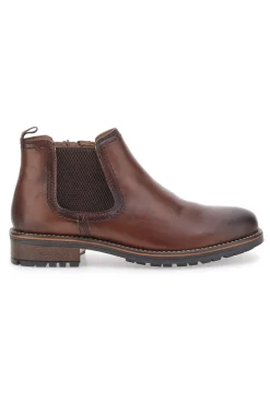 Scarpa Stringata Alta In Vera Pelle Marrone Altemberg 2412