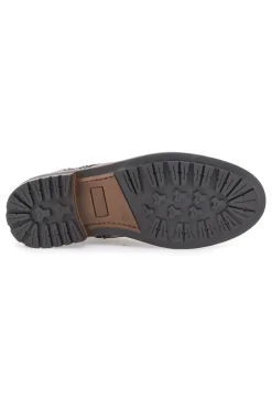 Scarpa Stringata Alta In Vera Pelle Marrone Altemberg 2412