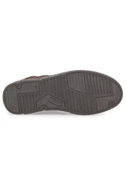 Scarpa Stringata Alta In Vera Pelle Marrone Altemberg 2414