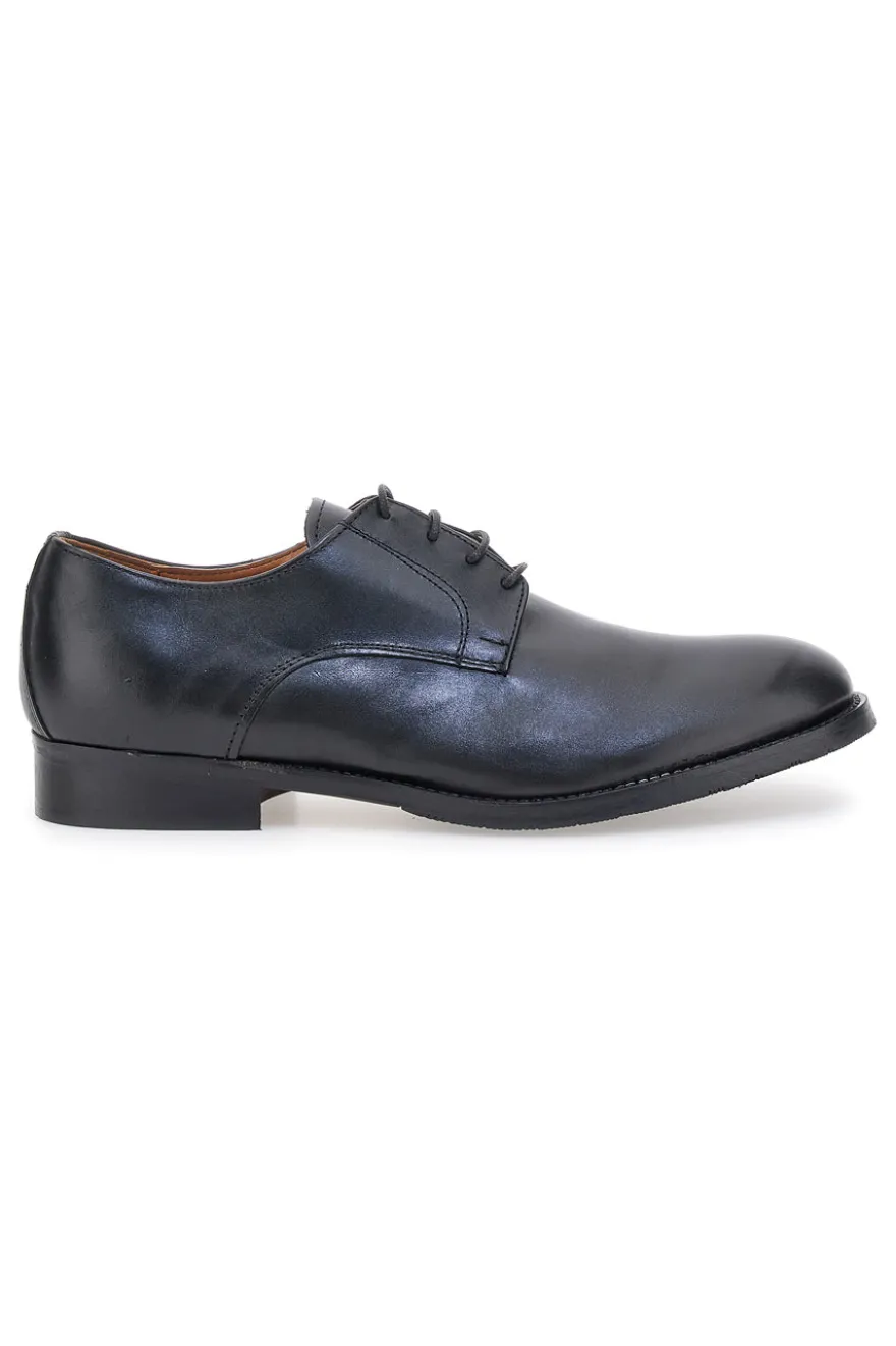 Scarpa Stringata Nera in Vera Pelle PITTARELLO 506