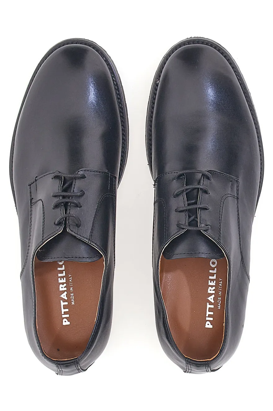 Scarpa Stringata Nera in Vera Pelle PITTARELLO 506