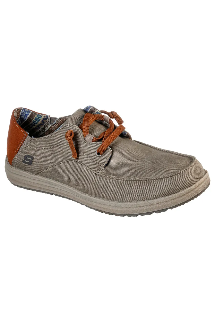 Scarpa Stringata Taupe SKECHERS GOwalk Relaxed Fit - Idyllic