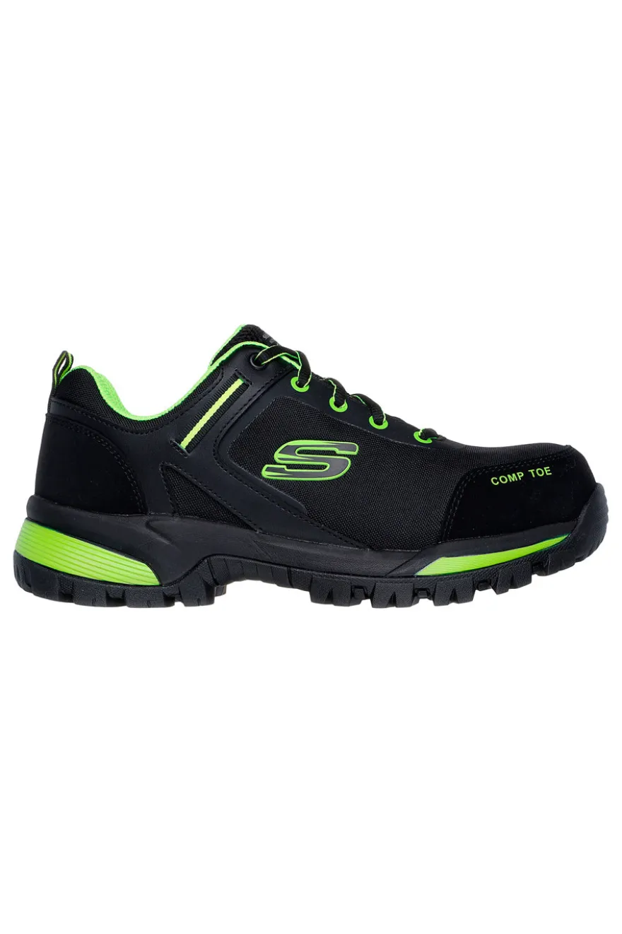 Scarpe Antinfortunistica Nere e Verde Skechers Work: Gatlon - Strigax S3L FO