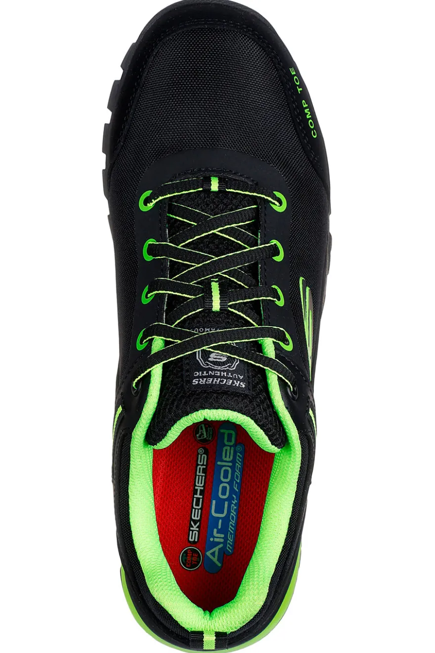 Scarpe Antinfortunistica Nere e Verde Skechers Work: Gatlon - Strigax S3L FO