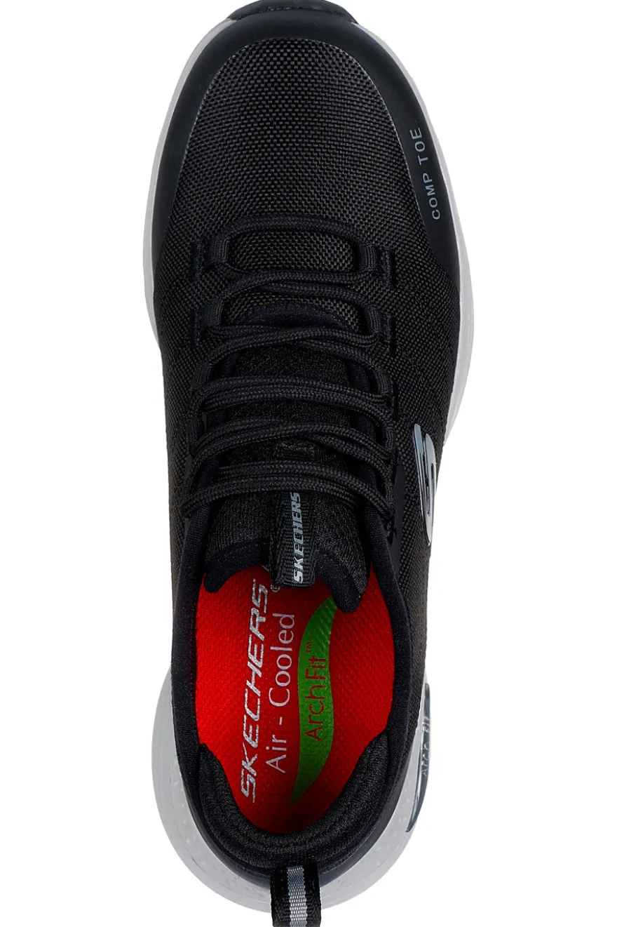 Scarpe Antinfortunistica Nere e Grigie Skechers Work Slip-Resistant: Arch Fit - Ebinal S3 SRC