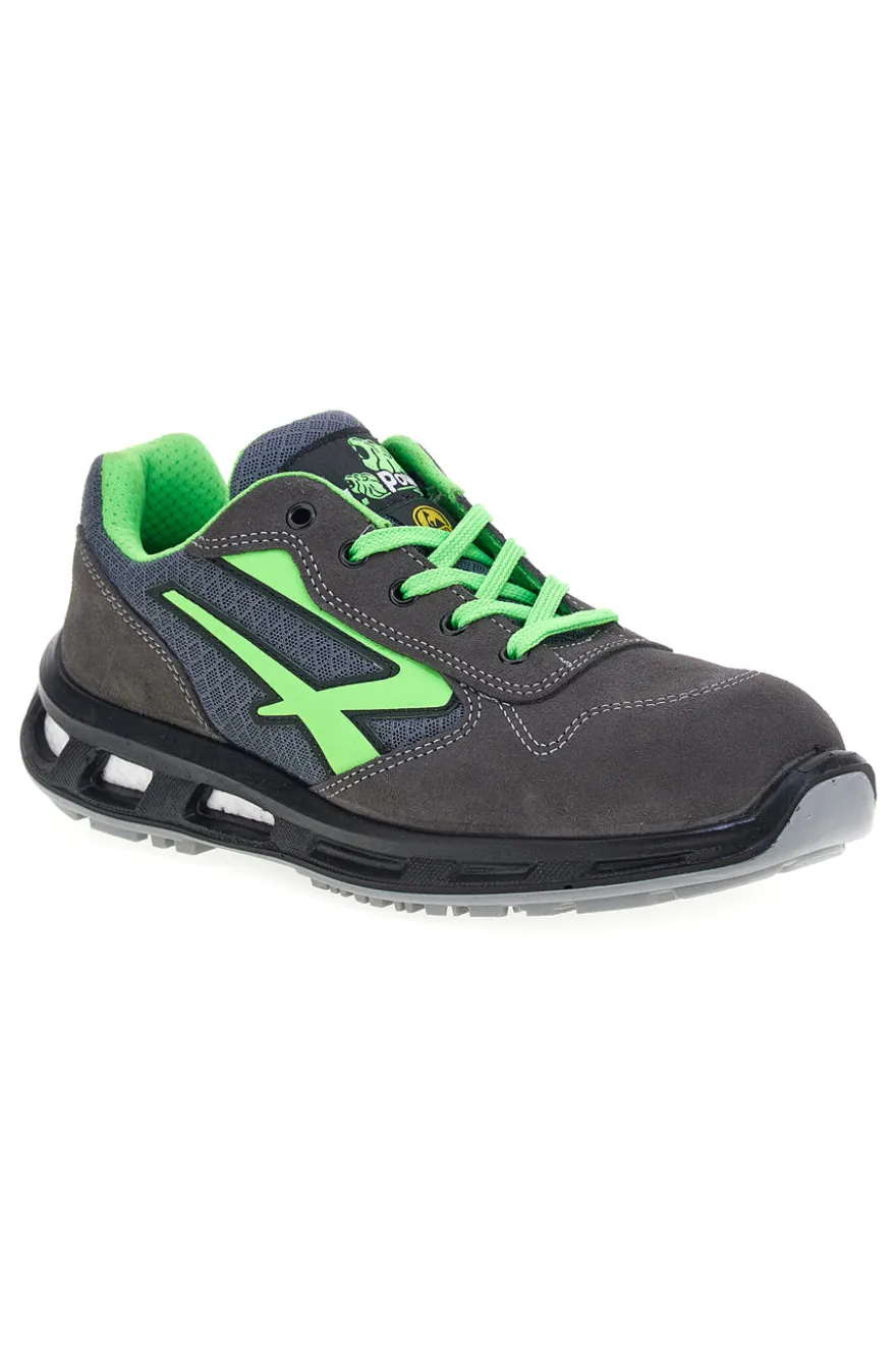 Scarpe antinfortunistiche da uomo grigio verdi basse in nylon U. Power Point S ESD S1PS FO SR