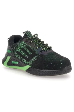 Scarpe antinfortunistiche nero e verde Blu star 170 S3S SR
