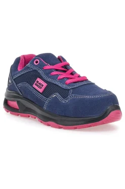 Scarpe antinfortunistiche blu fucsia Black Shoot PK24583 S1PL