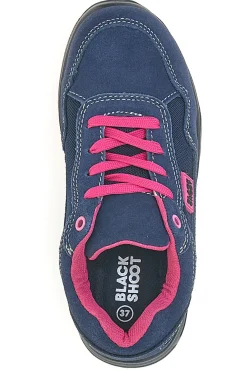 Scarpe antinfortunistiche blu fucsia Black Shoot PK24583 S1PL