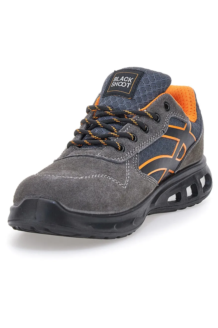 Scarpe antinfortunistiche basse grigie S1P antiscivolo Black shoot YL-5068-2 S1P
