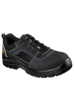 Scarpe Antinfortunistiche Nere Skechers Work: Trophus ST S1 P FO SRA ESD