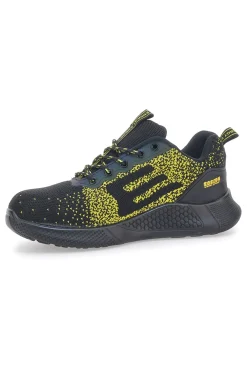 Scarpe antinfortunistiche nere e gialle S3S WR SR antistatiche Blue star BS170