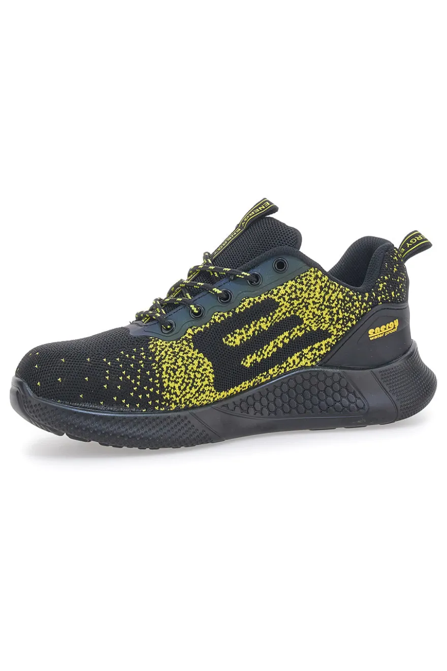 Scarpe antinfortunistiche nere e gialle S3S WR SR antistatiche Blue star BS170