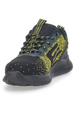 Scarpe antinfortunistiche nere e gialle S3S WR SR antistatiche Blue star BS170