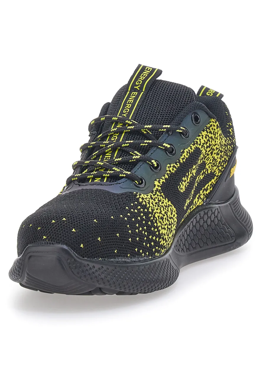 Scarpe antinfortunistiche nere e gialle S3S WR SR antistatiche Blue star BS170