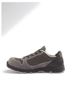 Scarpe antinfortunistiche grigie in pelle antigraffio Diadora RUN LOW MET FREE S3L FO SR ESD